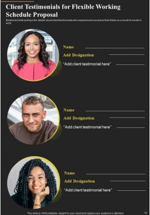 Flexible Working Schedule Proposal Report Sample Example Document