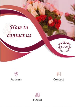 Florist flyer two page brochure template