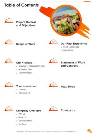 Food ordering system proposal example document report doc pdf ppt