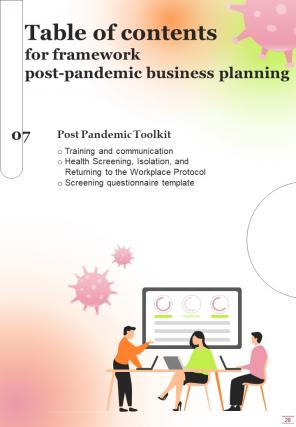 Framework For Post Pandemic Business Planning Report Sample Example Document Unique Appealing