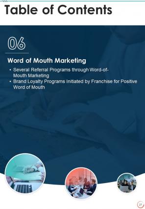 Franchise Marketing Playbook Report Sample Example Document