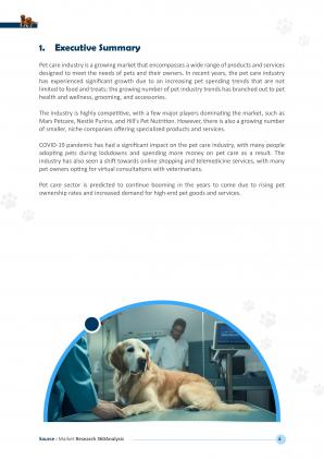 Future Prospects Of Global Pet Care Market Pdf Word Document IR V Colorful Impactful