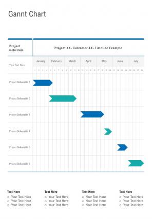 Gannt Chart Proposal Offer Request One Pager Sample Example Document