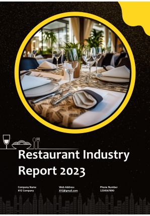 Global Restaurant Industry Report Pdf Word Document IR Global Restaurant Industry Report A4 Pdf Word Document IR
