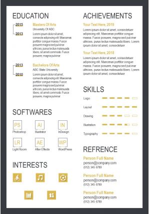 Graphic designer sample resume format