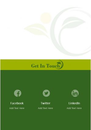 Green energy consulting two page brochure template