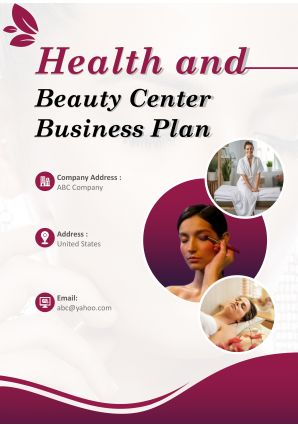 Health And Beauty Center Business Plan Pdf Word Document
