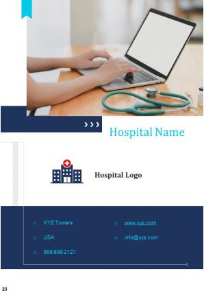 Hospital annual report samples pdf doc ppt document report template