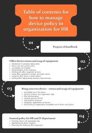 How to Manage Device Policy in Organization for HR HB V Professionally Slides
