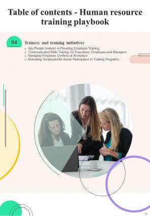 Human Resource Training Playbook Report Sample Example Document Downloadable Captivating
