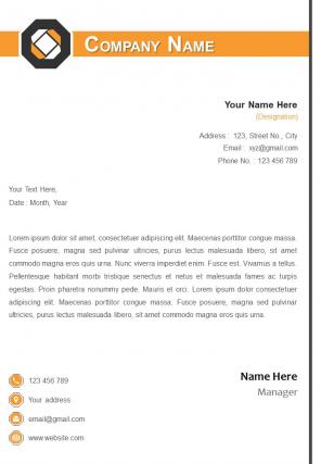 Human resources sample letterhead design template