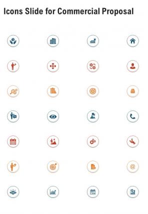 Icons Slide For Commercial Proposal One Pager Sample Example Document