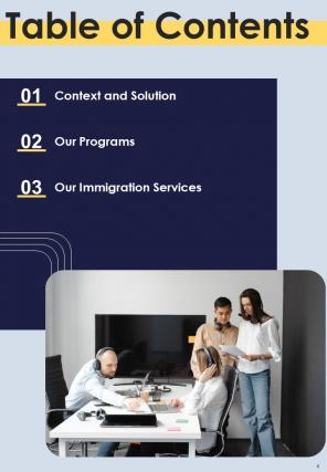 Immigration Consultant Business Proposal Report Sample Example Document