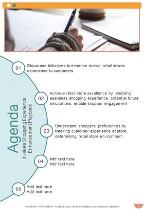 In Store Shopping Experience Enhancement Playbook Report Sample Example Document Researched Multipurpose