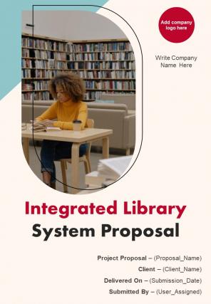 Integrated Library System Proposal Report Sample Example Document