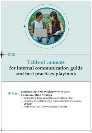 Internal Communication Guide And Best Practices Playbook Report Sample Example Document