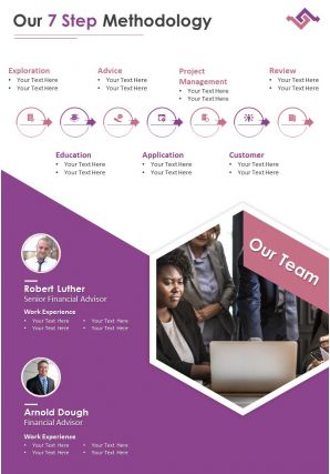 Investment company four page brochure template
