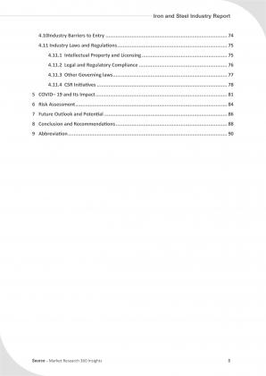 Iron And Steel Industry Report Pdf Word Document IR Good Informative
