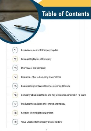 It annual report template pdf doc ppt document report template