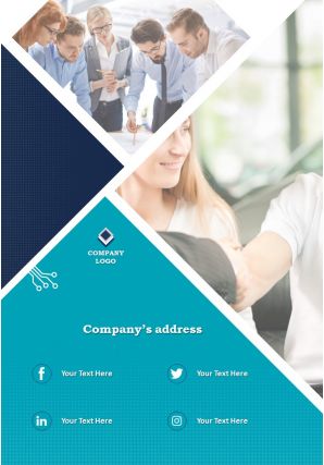 It consultant two page brochure template