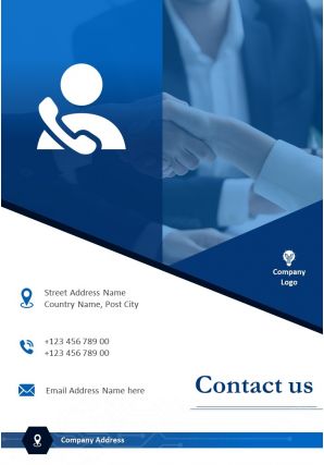 It consulting firms two page brochure template