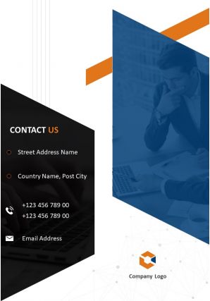 It services company four page brochure template