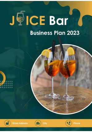 Juice Bar Business Plan Pdf Word Document Juice Bar Business Plan A4 Pdf Word Document