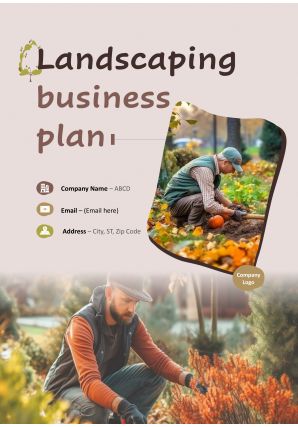 Landscaping Business Plan Pdf Word Document Landscaping Business Plan A4 Pdf Word Document