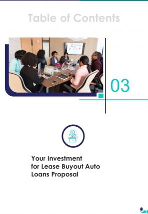 Lease buyout auto loans proposal example document report doc pdf ppt