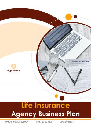 Life Insurance Agency Business Plan A4 Pdf Word Document