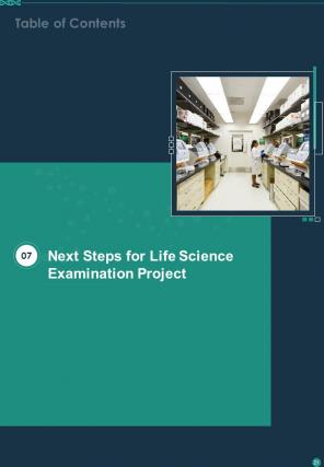 Life science examination project proposal example document report doc pdf ppt