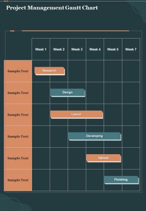 Local Area Network Design Project Management Gantt Chart One Pager Sample Example Document