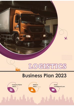 Logistics Business Plan A4 Pdf Word Document