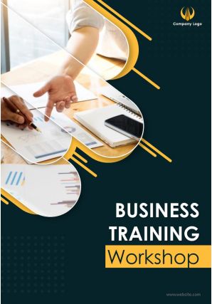 Manager training and development two page brochure template