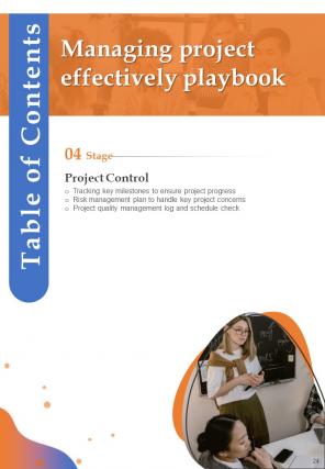 Managing Project Effectively Playbook Report Sample Example Document Attractive Engaging