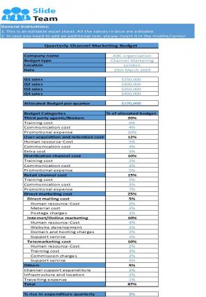 Marketing Budget Excel Spreadsheet Worksheet Xlcsv XL Bundle Informative Colorful