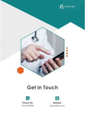 Medical practice marketing four page brochure template