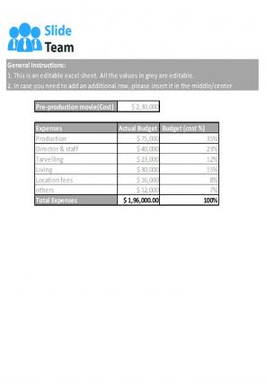 Movie Budget Excel Spreadsheet Worksheet Xlcsv XL Bundle V Aesthatic Idea