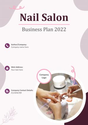 Nail Salon Business Plan Pdf Word Document Nail Salon Business Plan A4 Pdf Word Document
