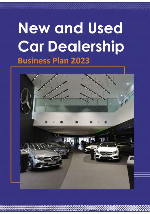 New And Used Car Dealership Business Plan Pdf Word Document