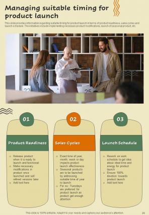 New Product Introduction To Market Playbook Report Sample Example Document Researched Engaging