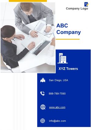One page abc company contact us page executive summary example infographic ppt pdf document