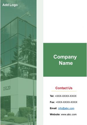 One page company name contact us investment funds presentation infographic ppt pdf document