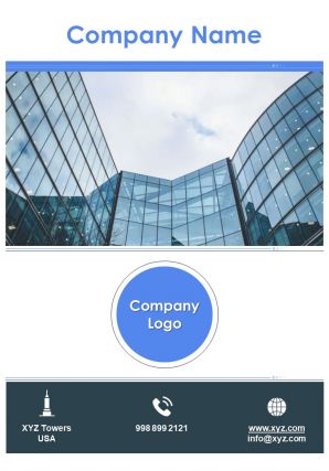 One page company name contact us page project schedule report infographic ppt pdf document