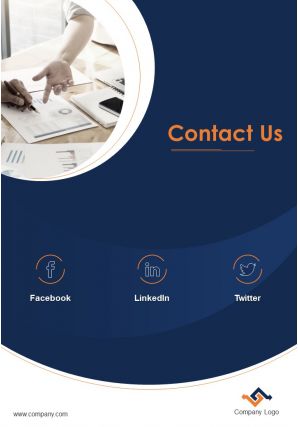 One page financial services brochure template