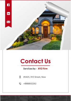 One page house for sale brochure template