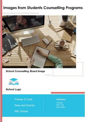 One page images from students counselling programs template 191 report infographic ppt pdf document