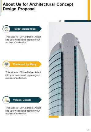 One pager architectural concept design proposal template
