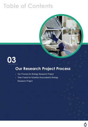 One Pager Biology Research Proposal Template