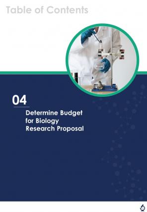 One Pager Biology Research Proposal Template